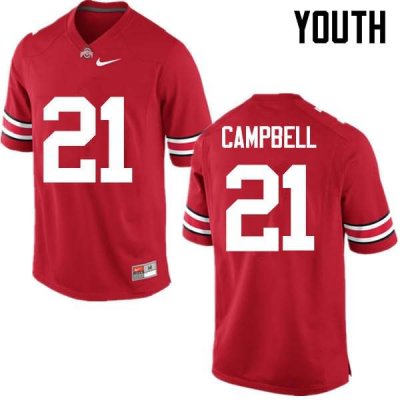 Youth Ohio State Buckeyes #21 Parris Campbell Red Nike NCAA College Football Jersey December BFD8244KA